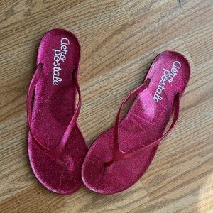 Aeropostale Women's Sparkling Pink Sandals